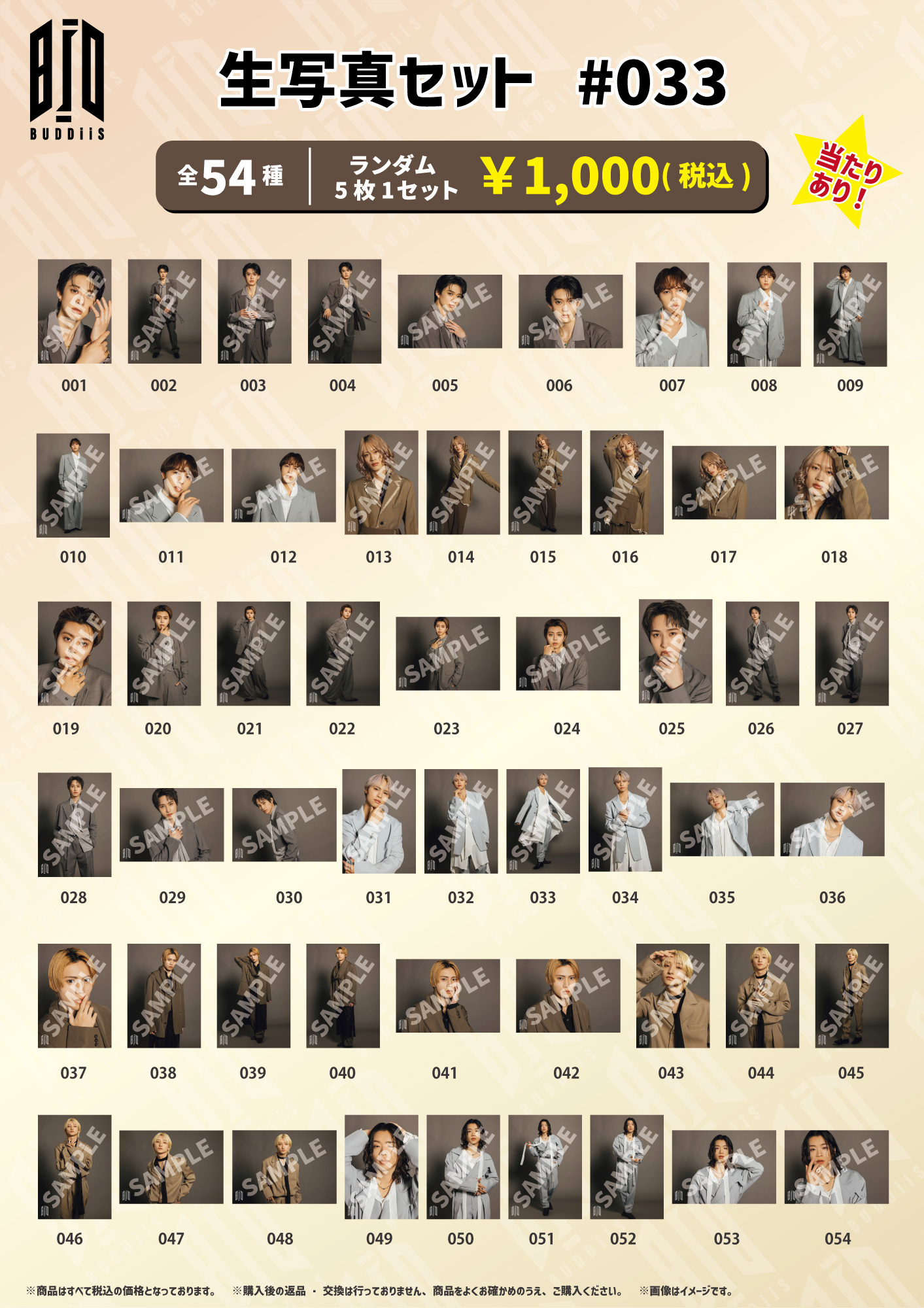 BUDDI's グッズセット BUDDiiS vol.08 Nippon Budokan- UtopiiA -」オフィシャルグッズ